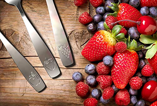 15 Piece Stainless Steel Kids Silverware Set - Safe for Toddlers