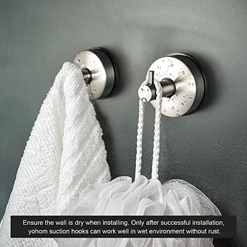 Yohom Stainless Steel Suction Cup Towel Holder