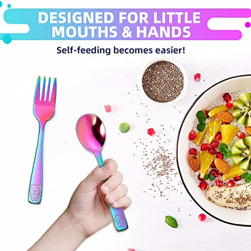 Rainbow Toddler Utensils Set