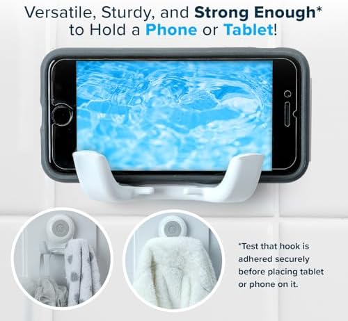 SlipX On the Dot Suction Cup Hook w Razor Phone Cradle