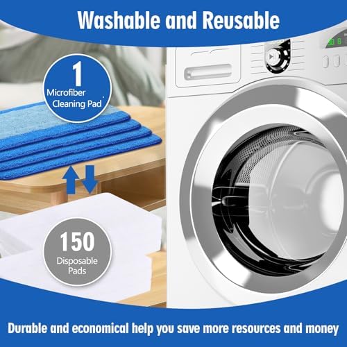 Gazeer 8-Piece Microfiber Mop Pad Set