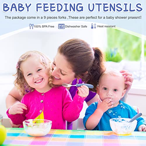 Perfect 9-Piece Stainless Steel Toddler Fork Set