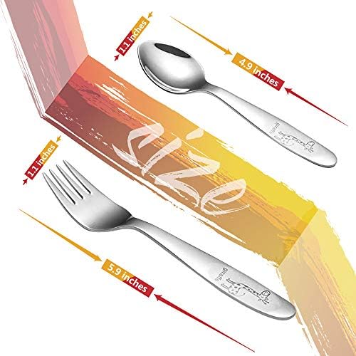 Stainless Steel Toddler Utensil Set for Safe Feeding