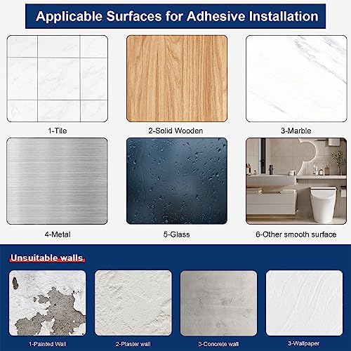 Stain-Resistant Self-Adhesive Towel Holder Black