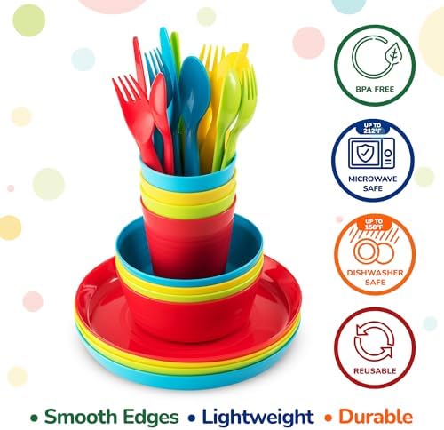 Reusable Dinnerware Set for Kids