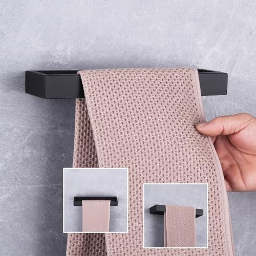 GERZWY Modern Black Towel Holder