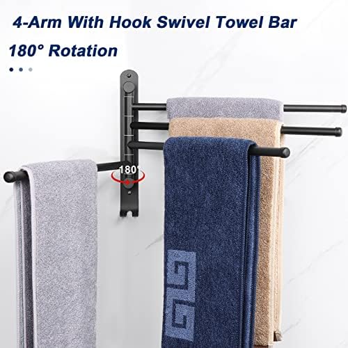 NearMoon Swivel Towel Rack