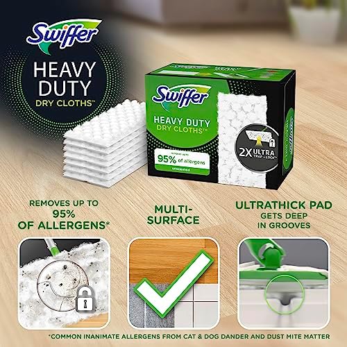 Swiffer Effortlessly Clean 40-Count Safe Dry Dust Mop