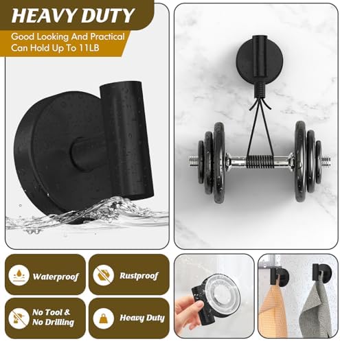 MOTAIPEAK T-Shaped Suction Cup Hook 2-Pack