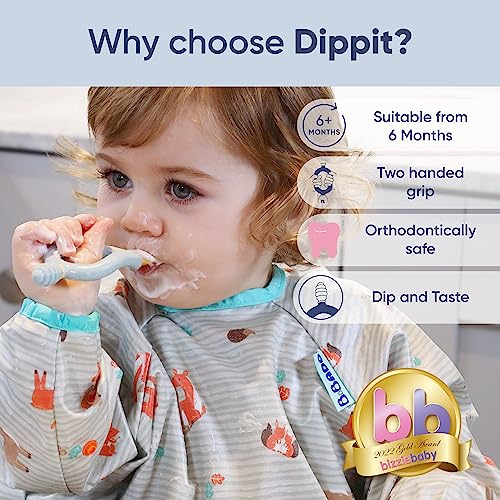 Bibado Dippit Self-Feeding Baby Spoon 2-Handed