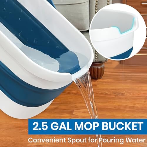 TrueYee Collapsible Mop Set for Easy Cleaning