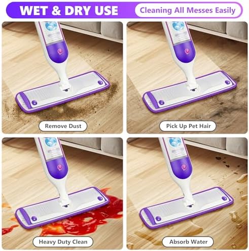 ILAVCOOL 6-Pack Reusable Mop Pads Compatible with Swiffer PowerMop