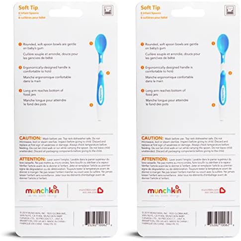 Munchkin Soft Tip Baby Spoons 12-Piece BPA-Free Set