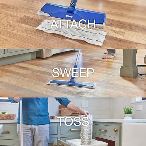 Bona Heavy-Duty Mop Pads XL Microfiber Quad Upholstery Dust-Cleaning