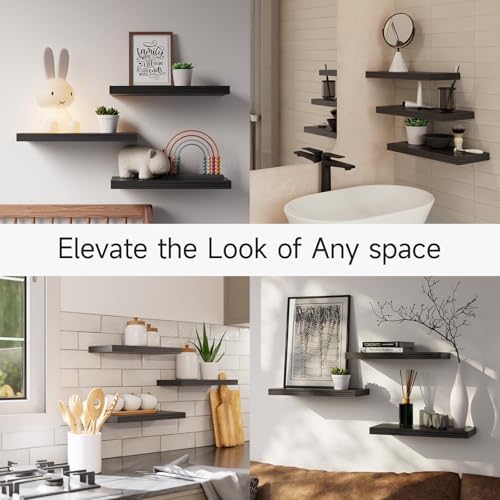 BAYKA Floating Shelves for Wall Rustic Storage Solutions