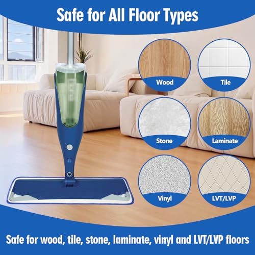 Gazeer 8-Piece Microfiber Mop Pad Set