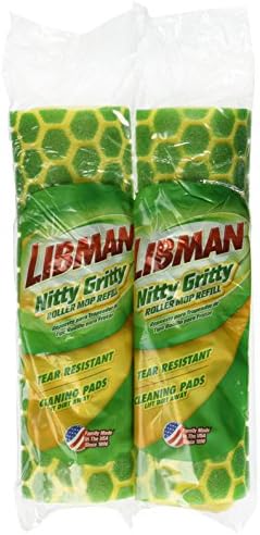 Pack of 2 Libman Nitty Gritty Rollers Easy to Use Refill Sponges