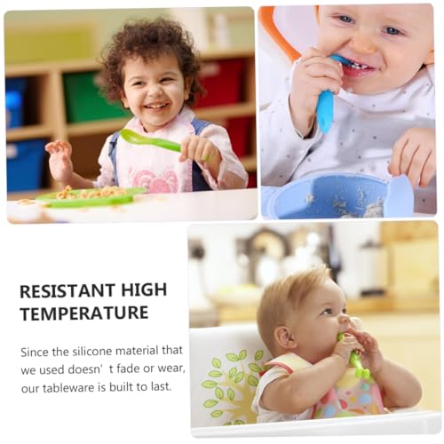 2PCS Safe Utensils Trainer Spoons for 1-Year-Olds