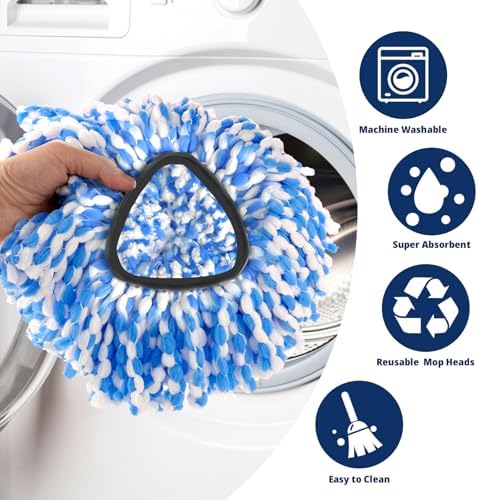 Koolstuffs 3-Pack Spin Mop Replacement Heads