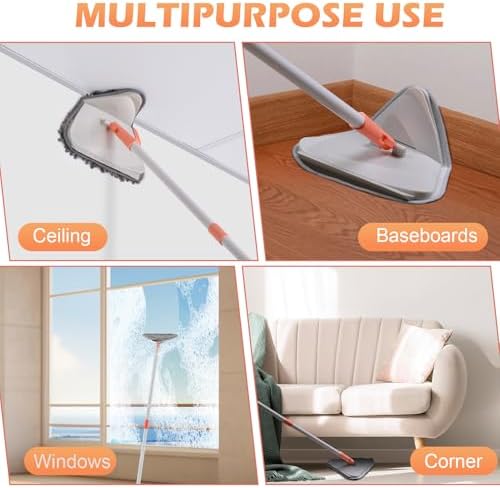Ronsung Wall Cleaner Triangle Mop - 82 Long Handle