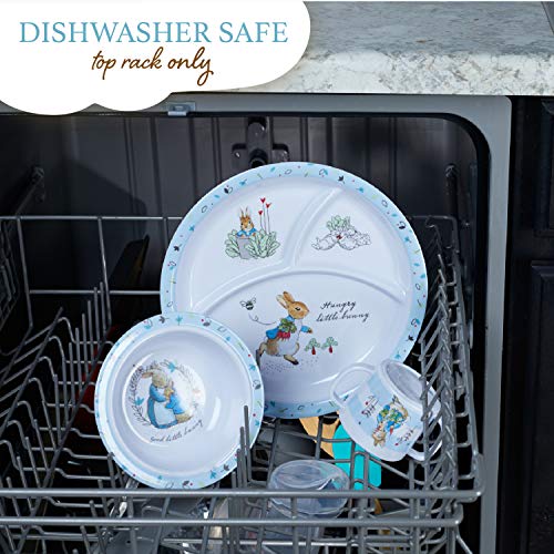Beatrix Potter Peter Rabbit 5 Piece Melamine Dinnerware Set for Kids