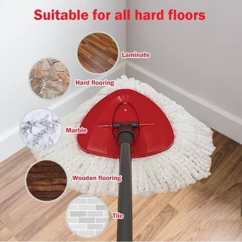 High-Quality Microfiber Mop Head - Deep Cleaning for Hard Floors