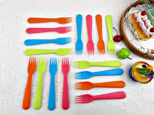 Jawbush 16Pc Plastic Kids Fork Set