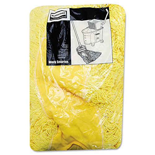 Rubbermaid Commercial Trapper Dust Mop Head Refill 36 Inch Yellow