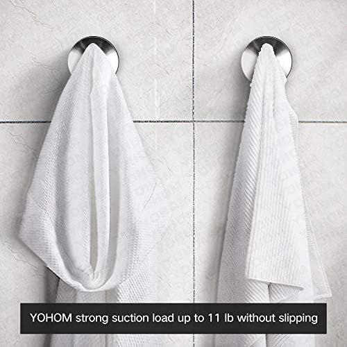 Yohom Stainless Steel Suction Cup Towel Holder