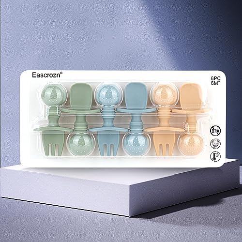 6-Piece Silicone Feeding Set for Toddlers Safe for Weaning