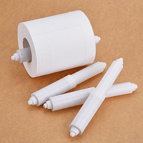 2-Pack White Toilet Paper Holder Holder Rollers Replacement