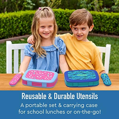 Bentgo Kids Utensil Set - Sturdy Reusable Plastic