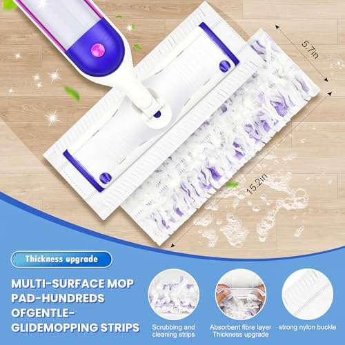 Effortless Mopping with Bisenkud 30 Count Pads for Swiffer Power Mops