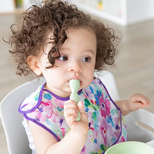 Bumkins Baby Utensils Set 3pk Blue Green