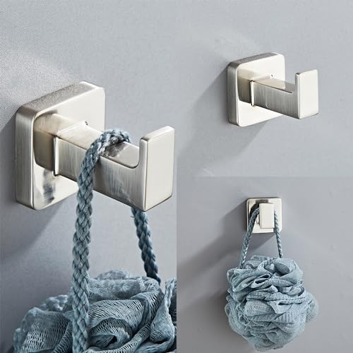 4-Piece Stainless Steel Brushed Nickel Towel Bar Set