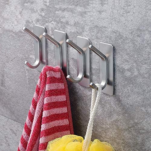 Sturdy Towel Coat Hook Set 4-Piece