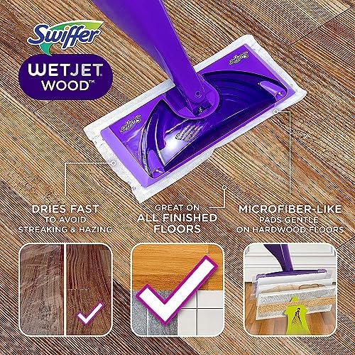 Swiffer WetJet Mop with 20 Pads hardwood floor cleaner refill bundle